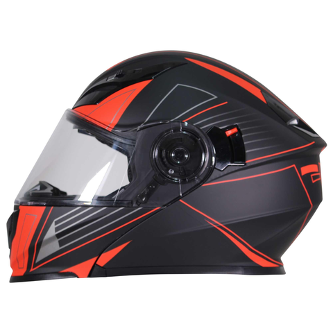 CASCO ABATIBLE R7 RACING EXPERT DOBLE MICA DOT  NGO/NJA/MATE