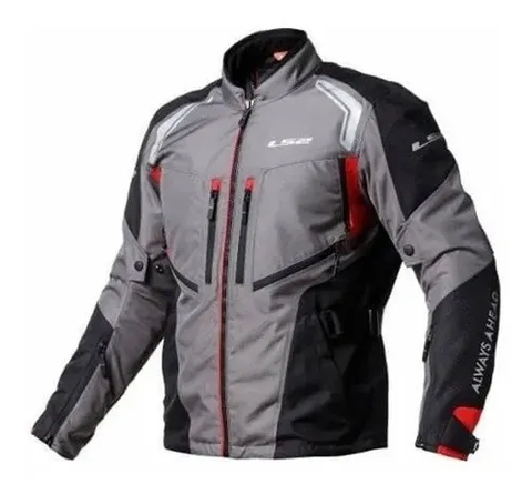 CHAMARRA DEPORTIVA LS2  GRIS GALLANT TEXTIL