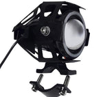 Faro delantero auxiliar LED negro ojo angel rosa promoto