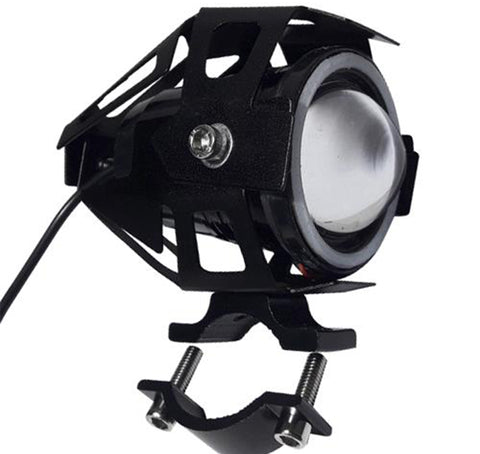 Faro delantero auxiliar LED negro ojo angel rosa promoto