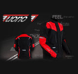 Chamarra Sorrento Negro/Rojo TUONO7